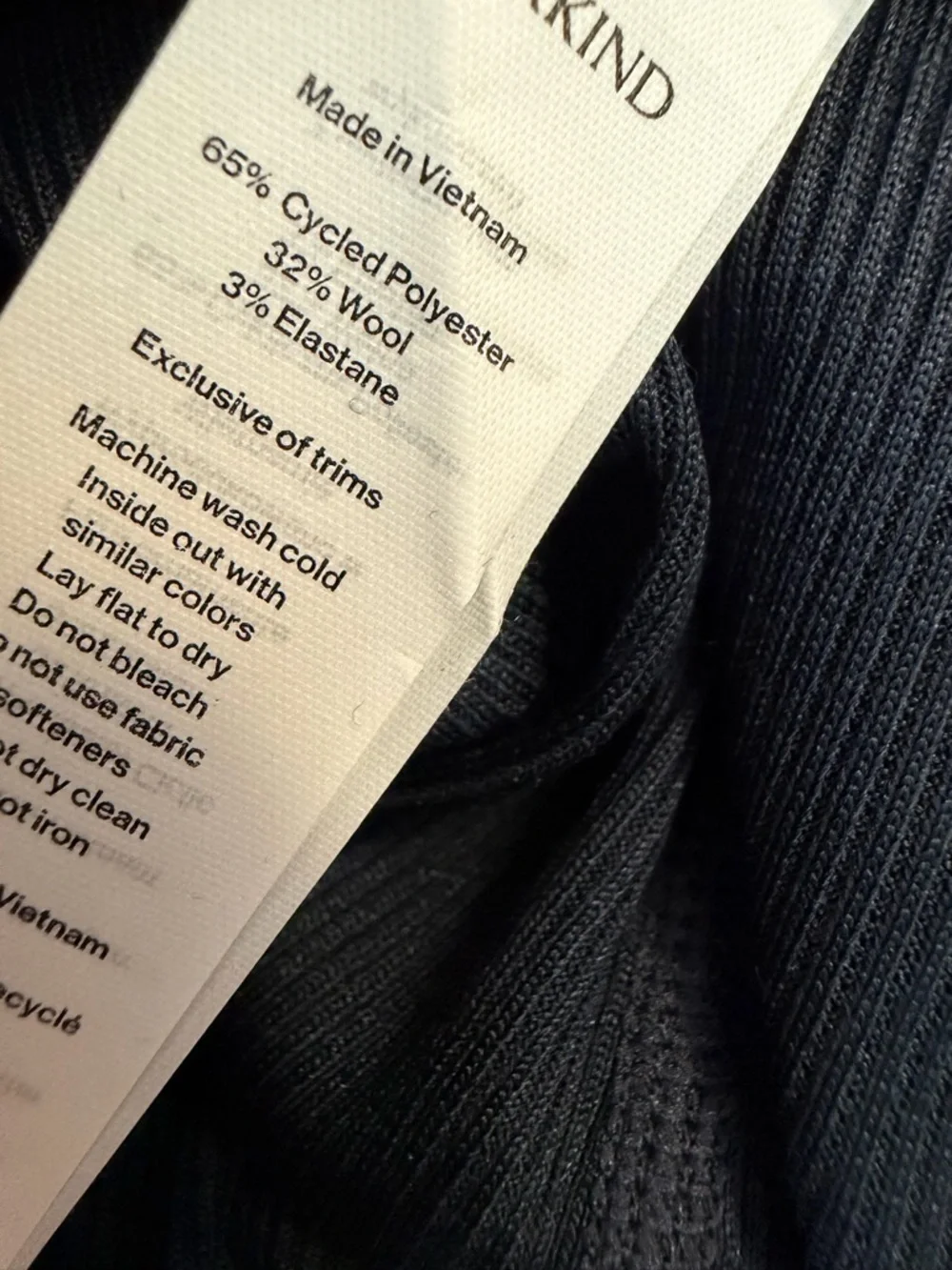 Hikerkind Ribbed Merino Wool Blend Polo 01 In Woad - Picture 6 of 7